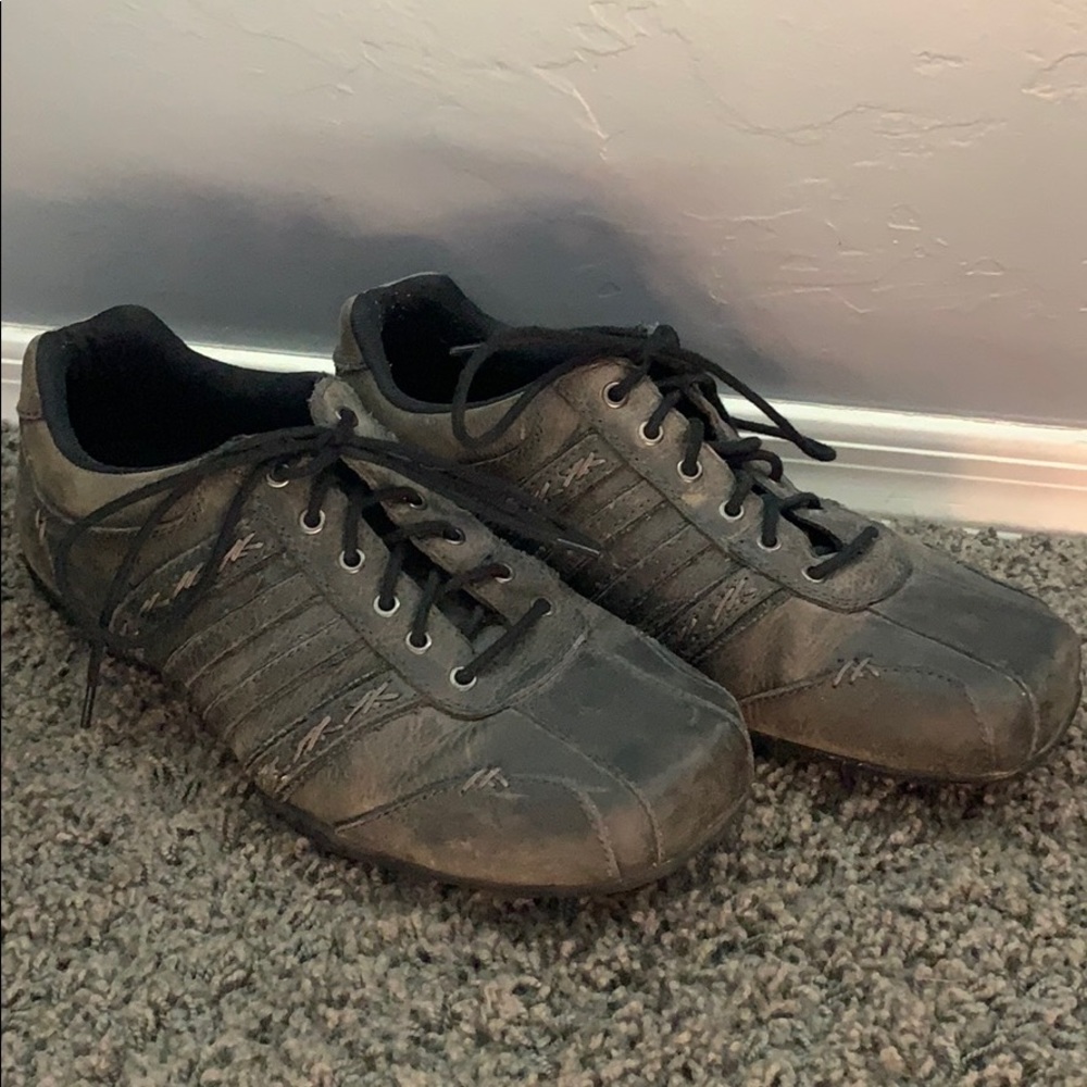 Genuine Leather Men’s brown bed stu shoes sz 10.5